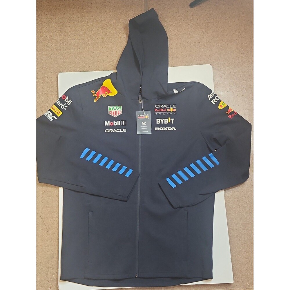 Castore Red Bull Racing F1 Hoodie Men’s XL Navy Blue Oracle Honda Mobil NWT
